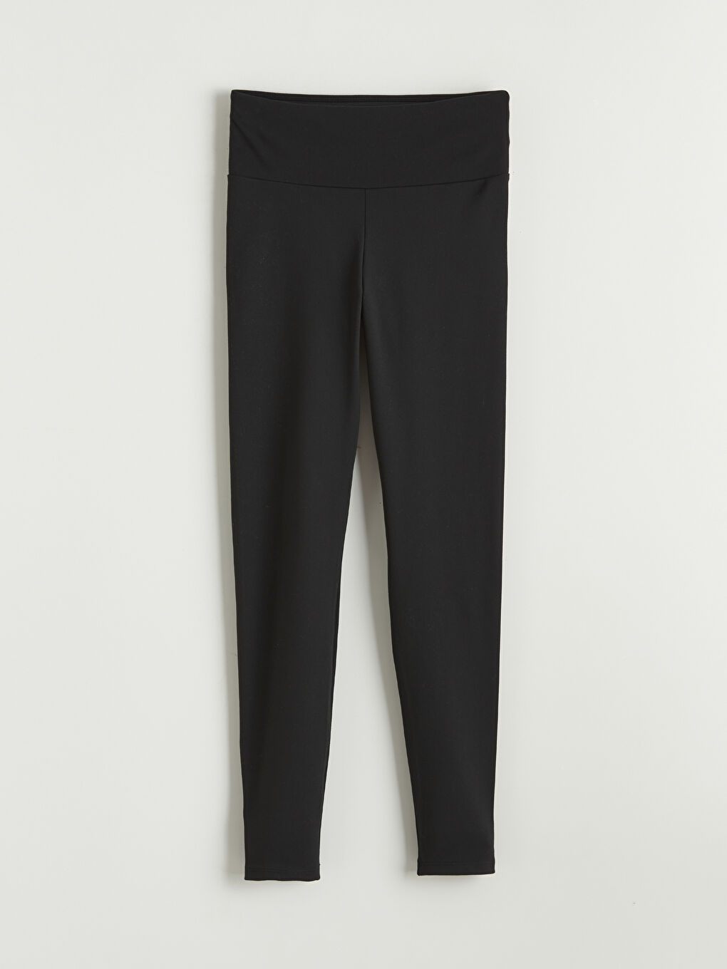 Siyah Yüksek Bel Kadın Spor Tayt-4