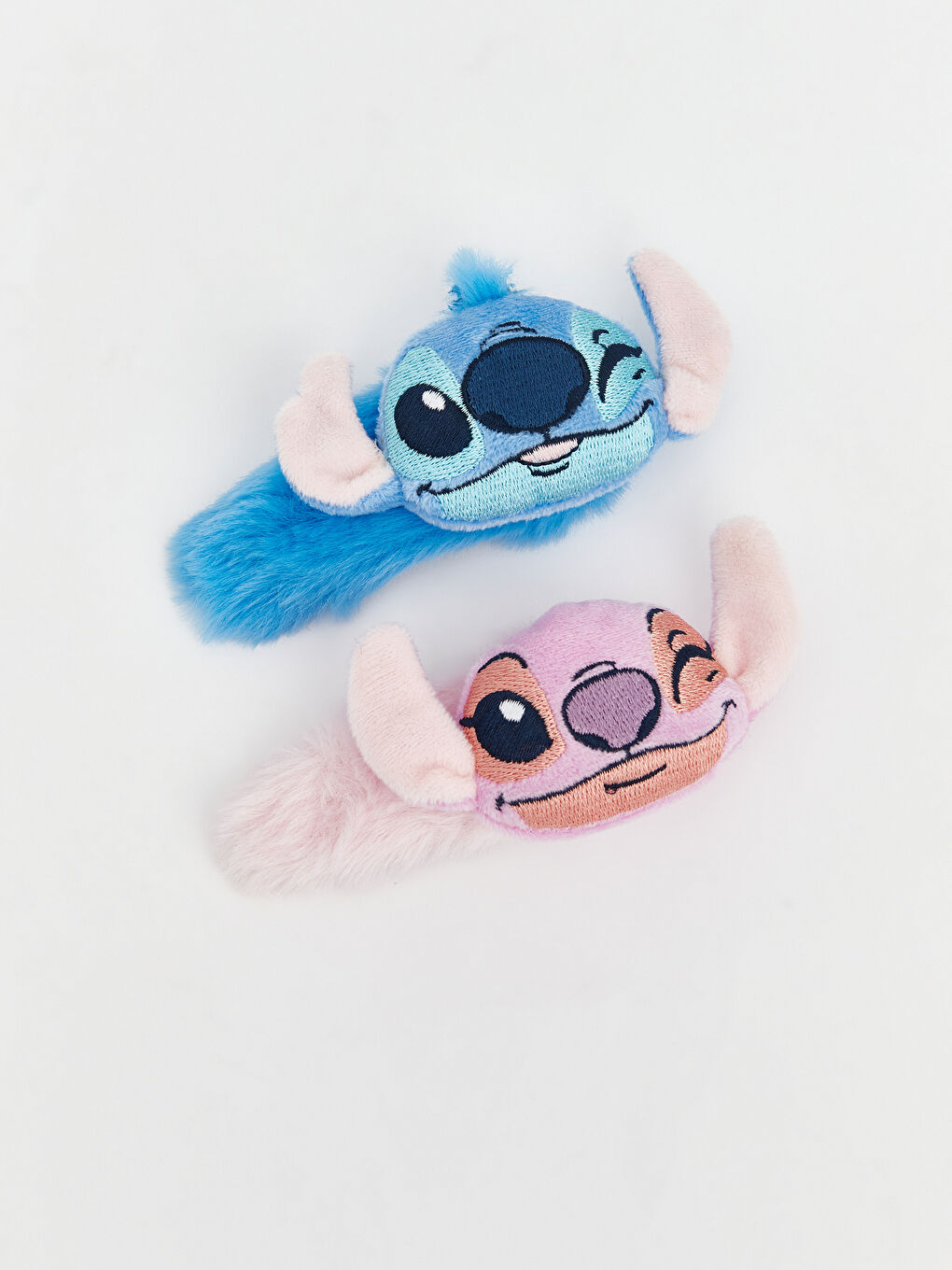 Karışık Stitch Baskılı Pelü Kız Çocuk Toka 2'li-1