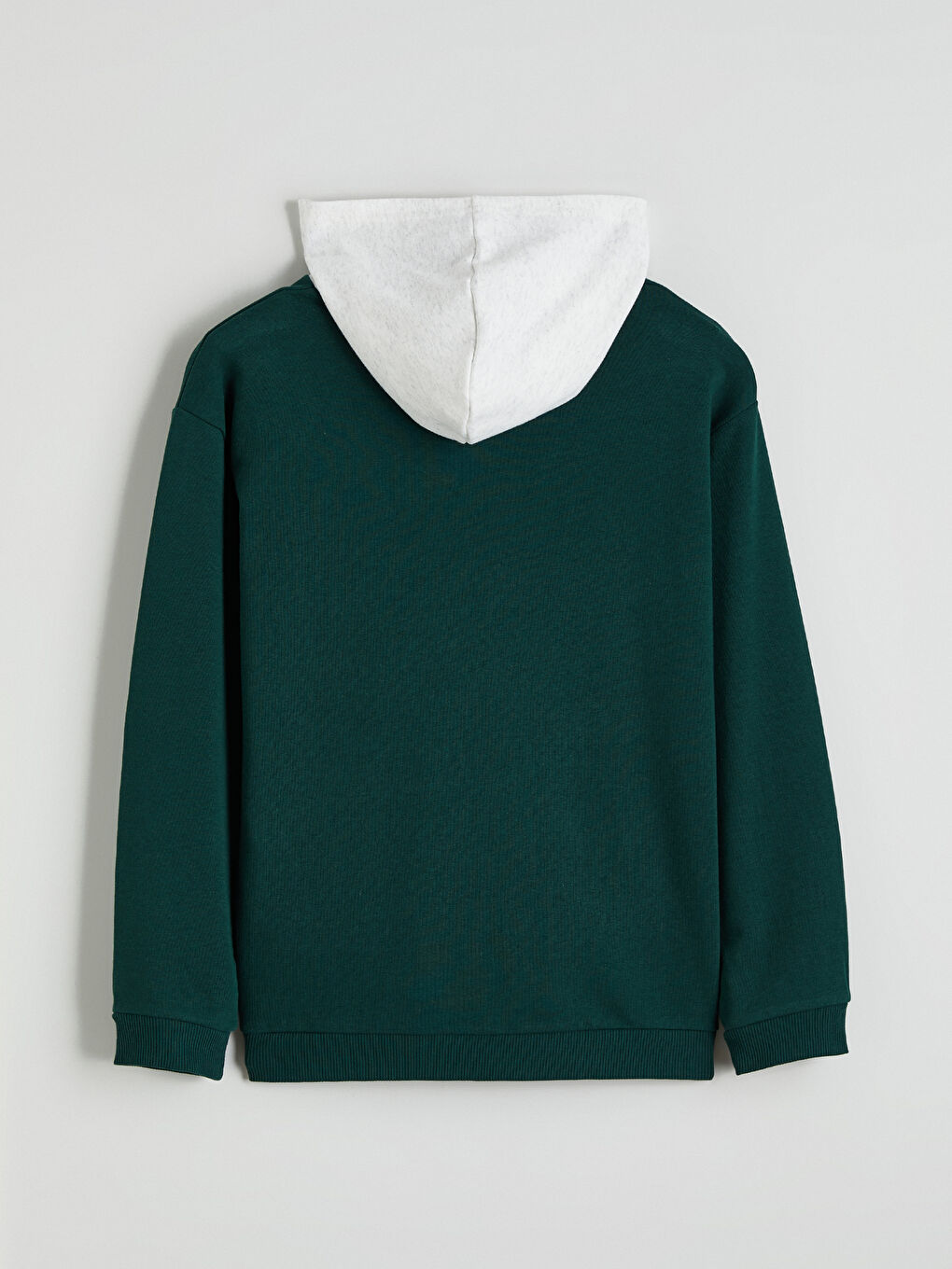 Yeşil Kapüşonlu Erkek Çocuk Sweatshirt-1