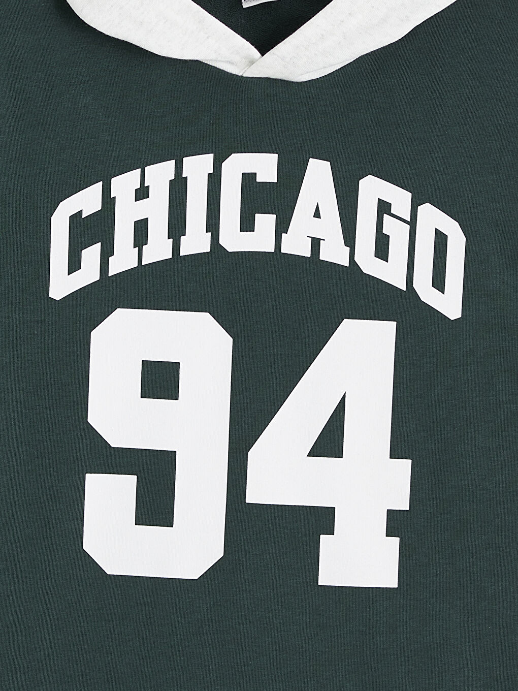 Yeşil Kapüşonlu Erkek Çocuk Sweatshirt-2