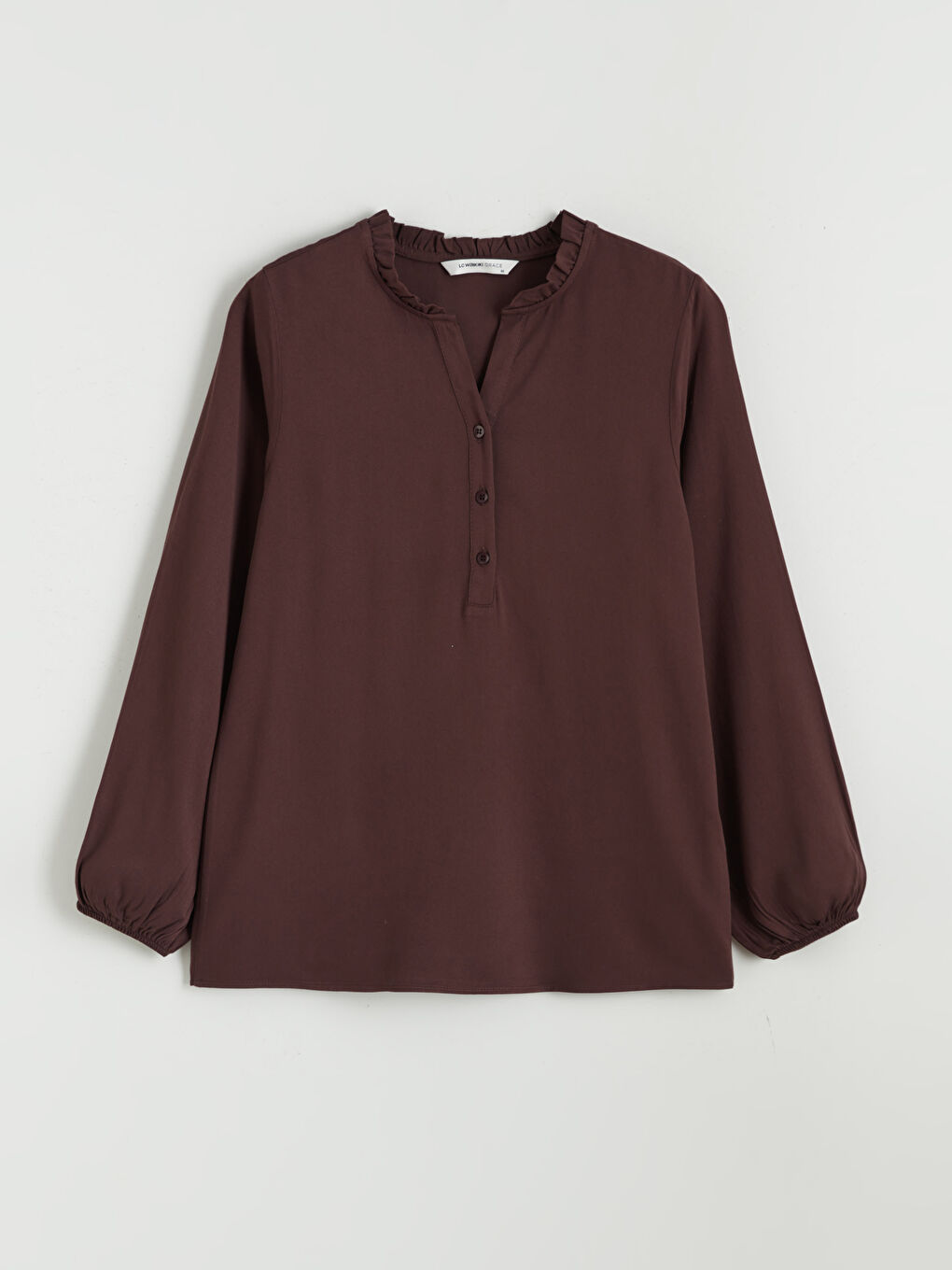 Notch Neck Blouse-4