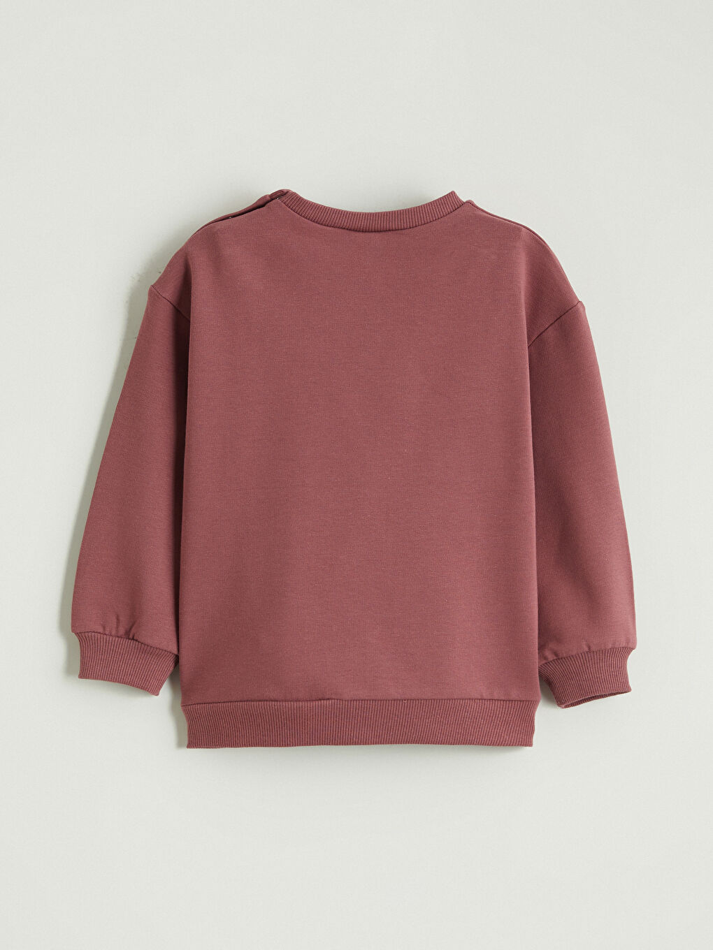 Pembe Bisiklet Yaka Baskılı Erkek Bebek Sweatshirt-2