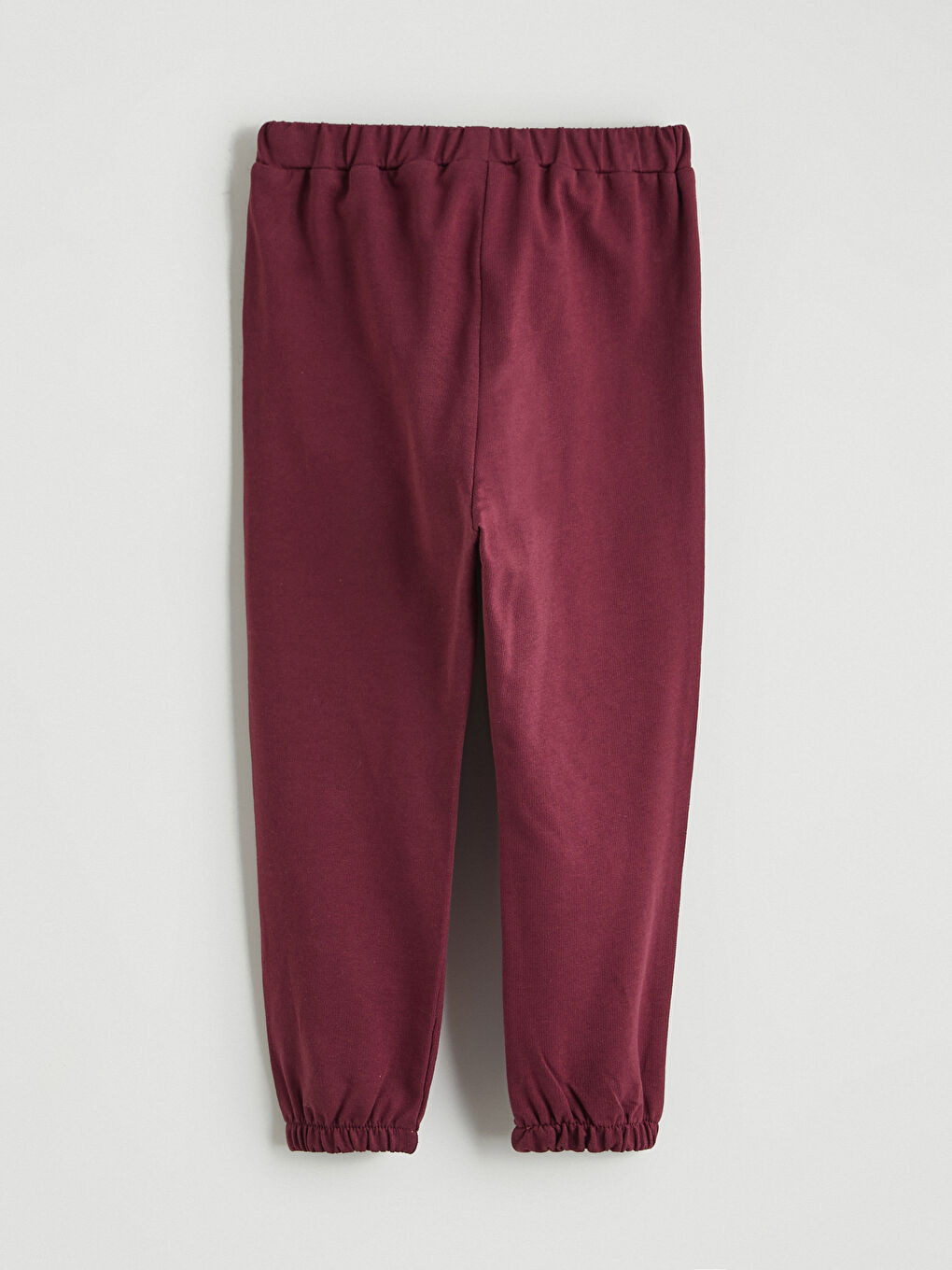 Bordo Beli Lastikli Erkek Bebek Jogger Eşofman Altı-2