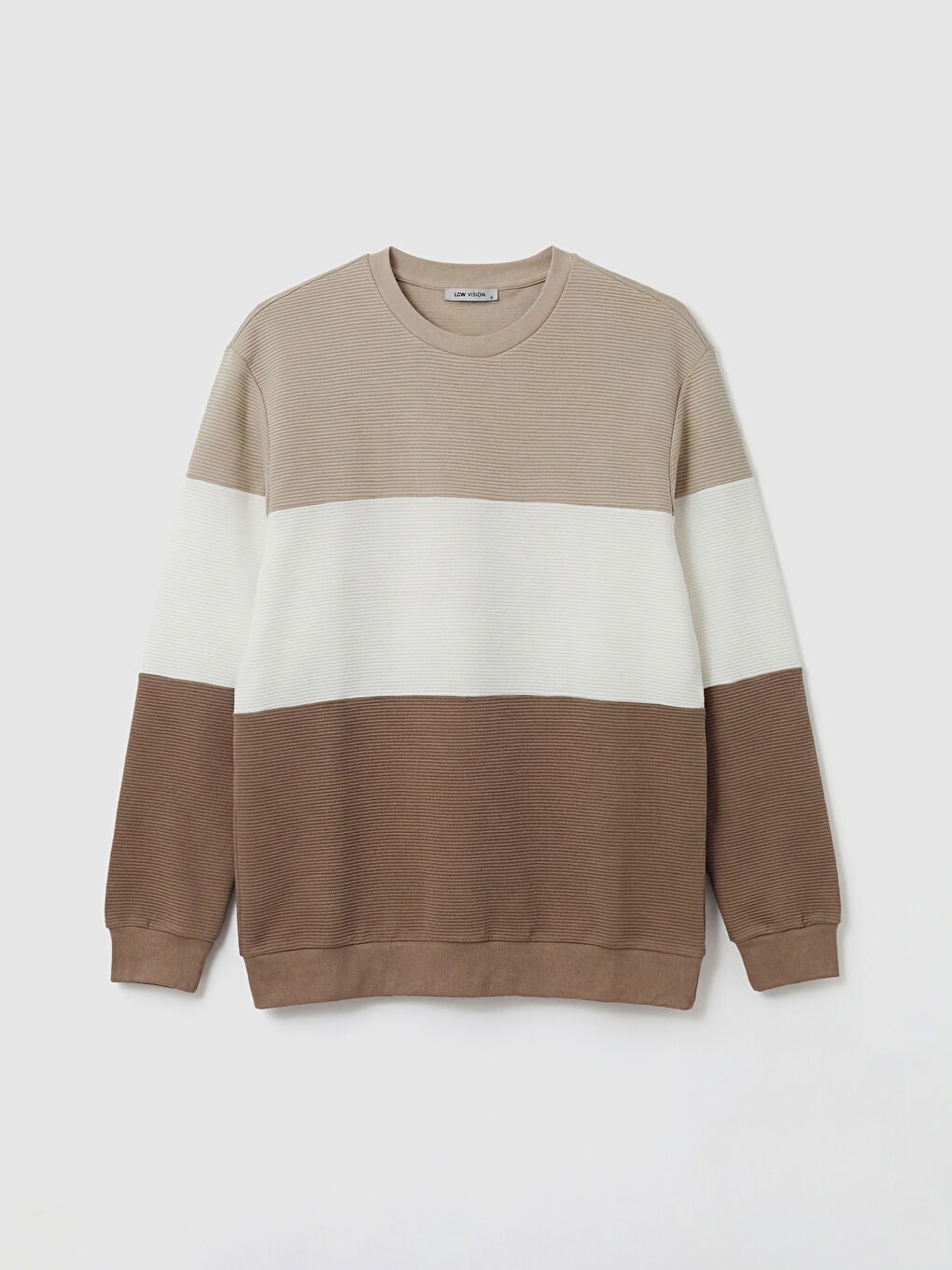 Crew Neck Color Block Men's Sweatshirt
