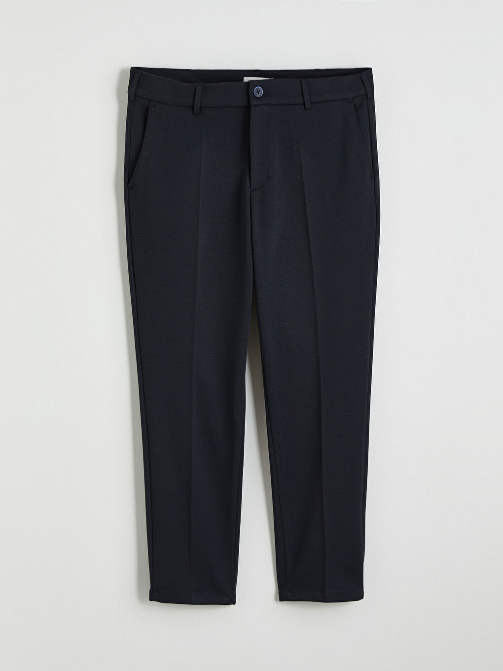 Lacivert Dar Kalıp Erkek Chino Pantolon-4