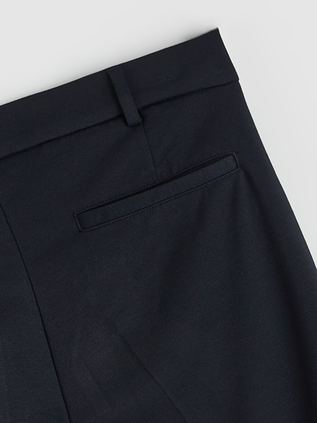 Lacivert Dar Kalıp Erkek Chino Pantolon-5