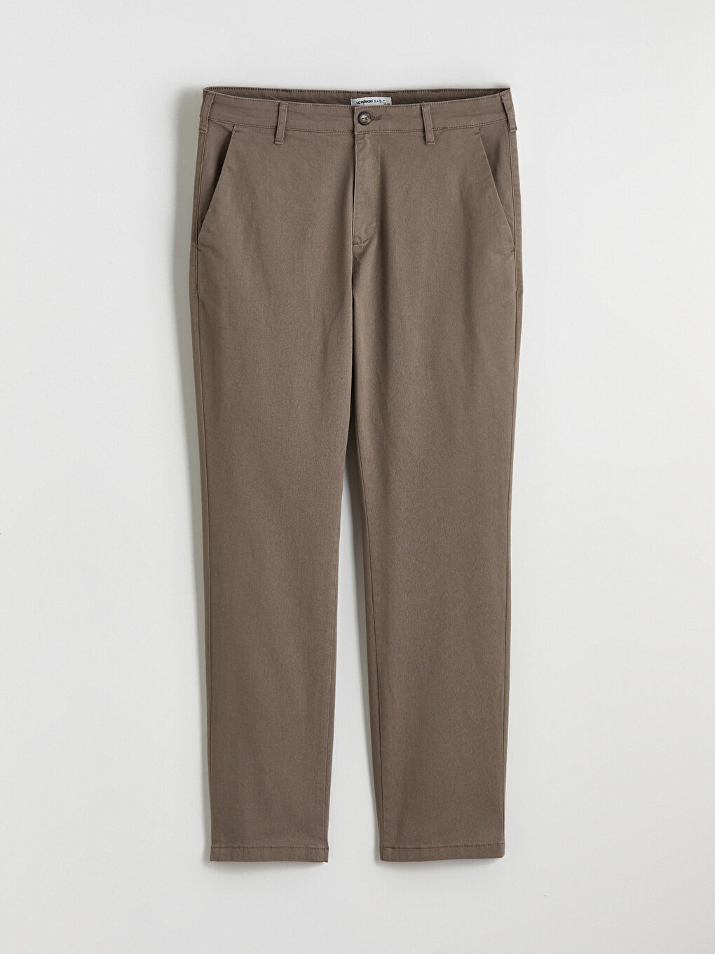 Kahverengi Standart Kalıp Erkek Chino Pantolon-7