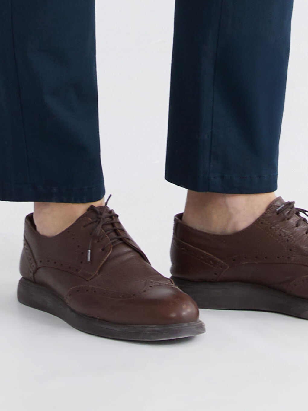 Lacivert Standart Kalıp Erkek Chino Pantolon-3