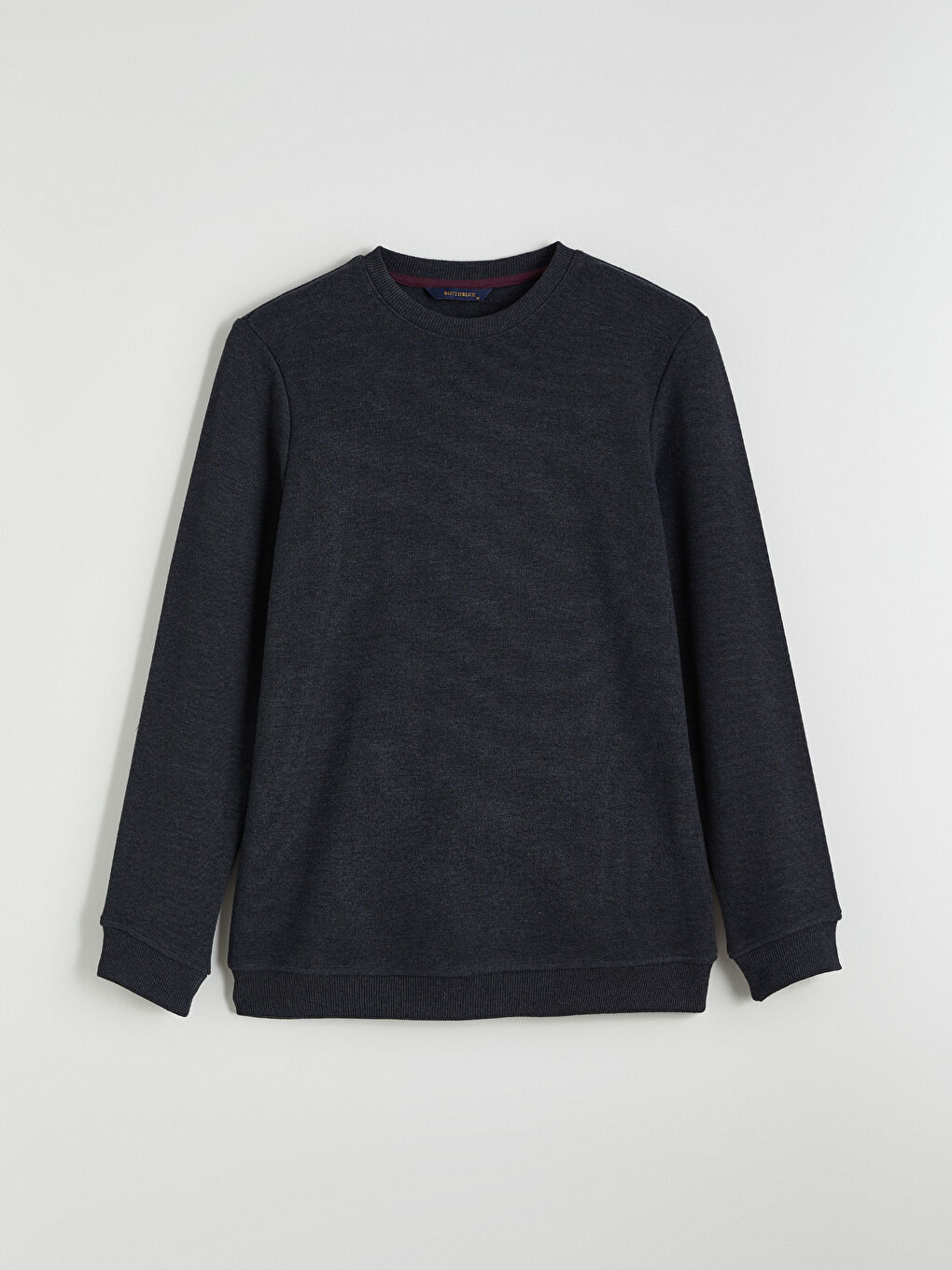 Antrasit Bisiklet Yaka Erkek Sweatshirt-4