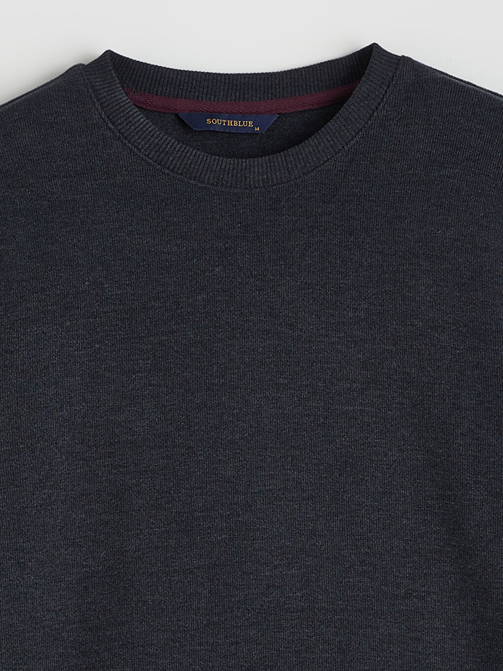 Antrasit Bisiklet Yaka Erkek Sweatshirt-5