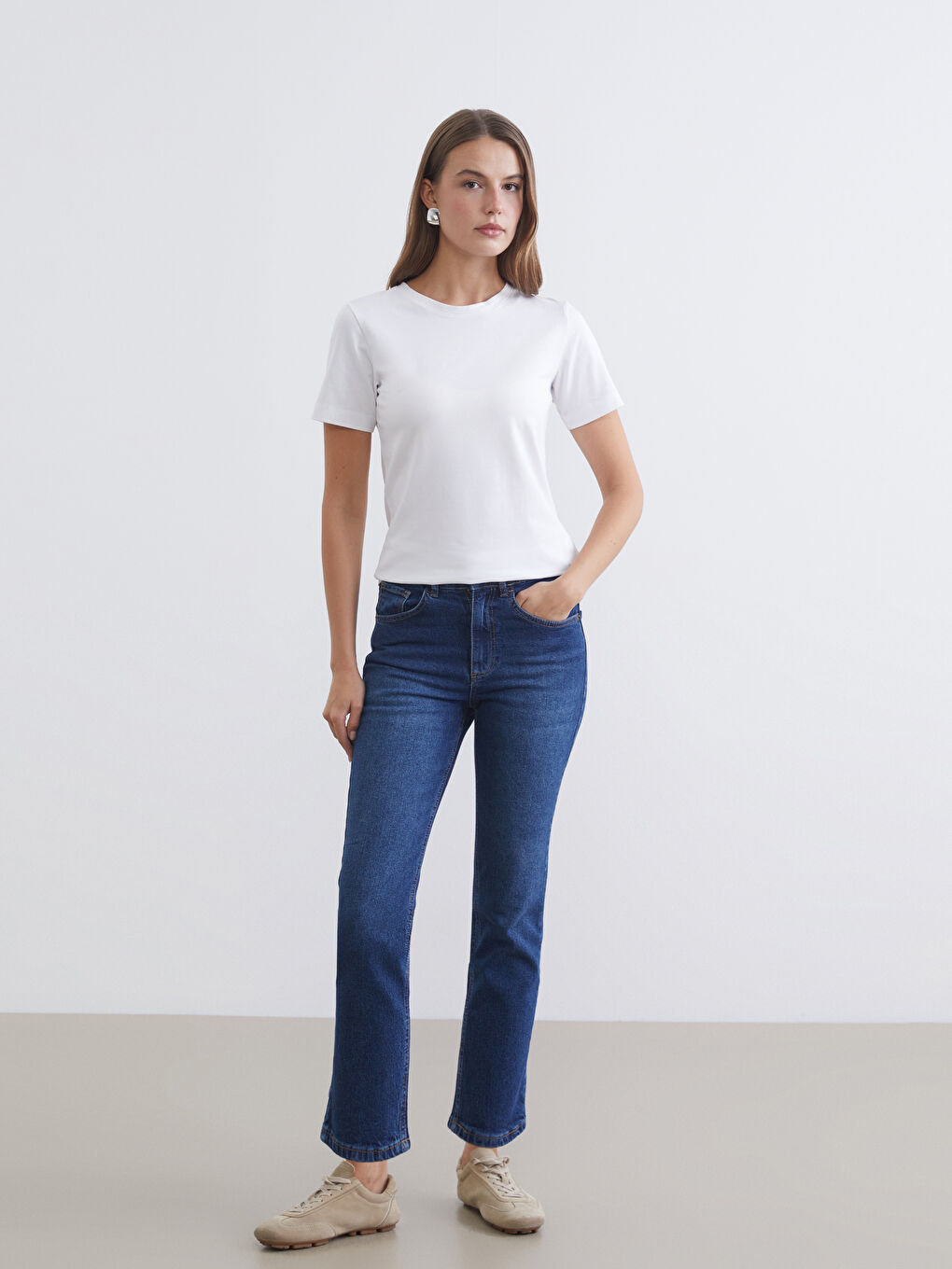 İndigo Slim Fit Kadın Jean Pantolon