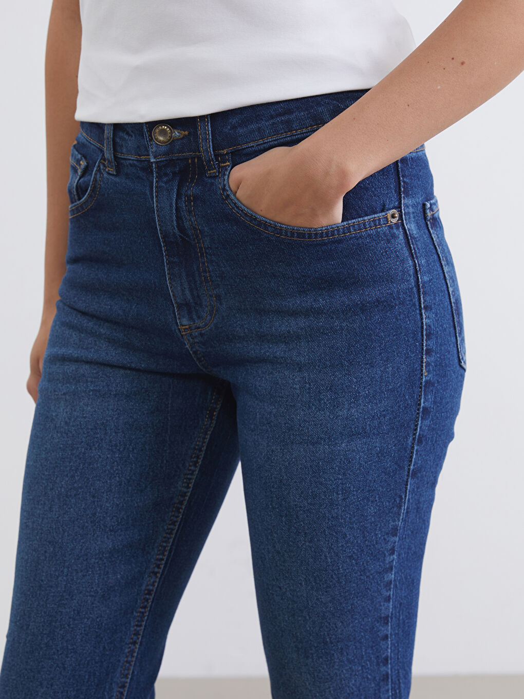 İndigo Slim Fit Kadın Jean Pantolon-2