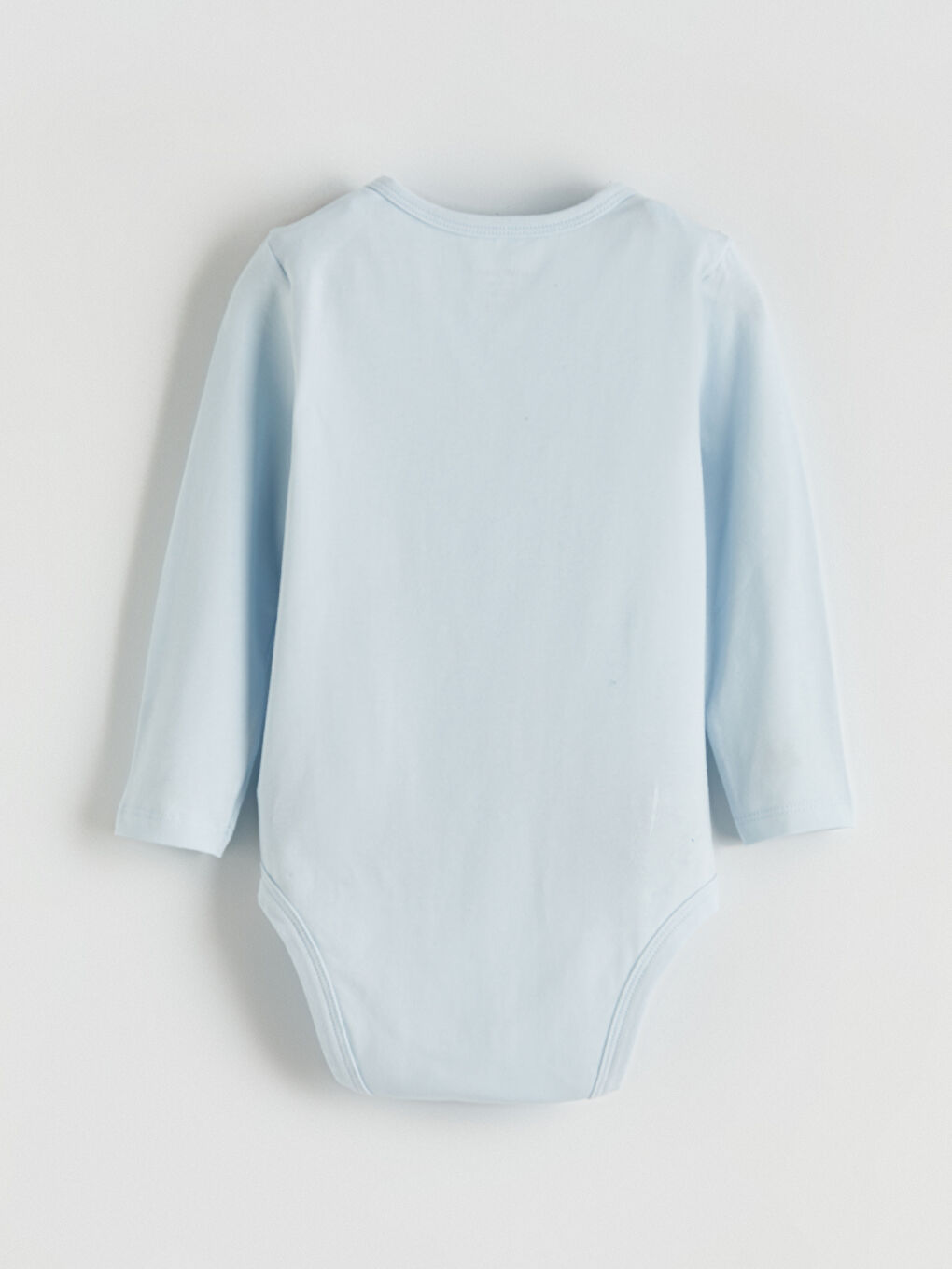 Mavi Baskılı Erkek Bebek Çıtçıtlı Body-1