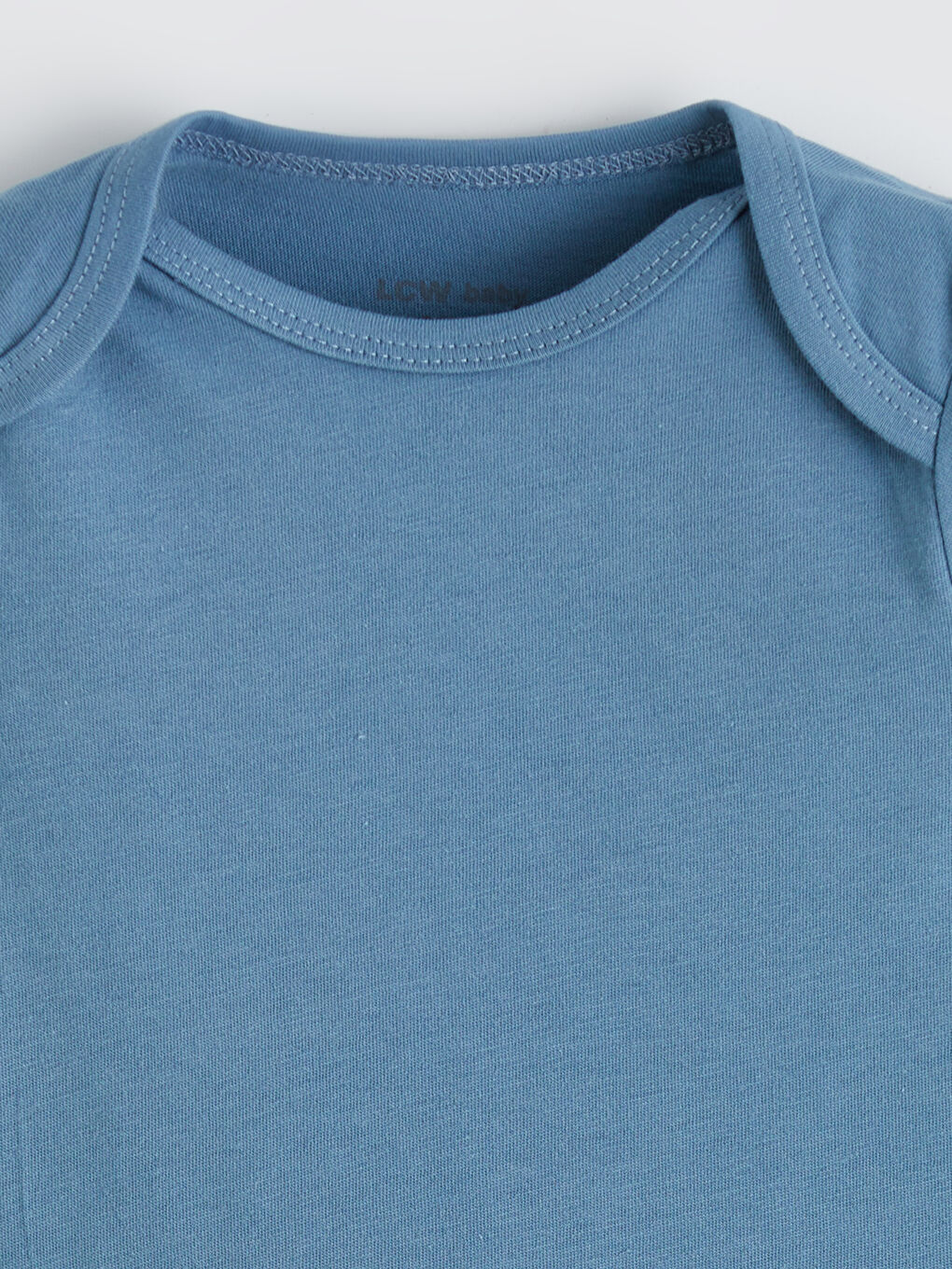 Mavi Baskılı Erkek Bebek Çıtçıtlı Body-1