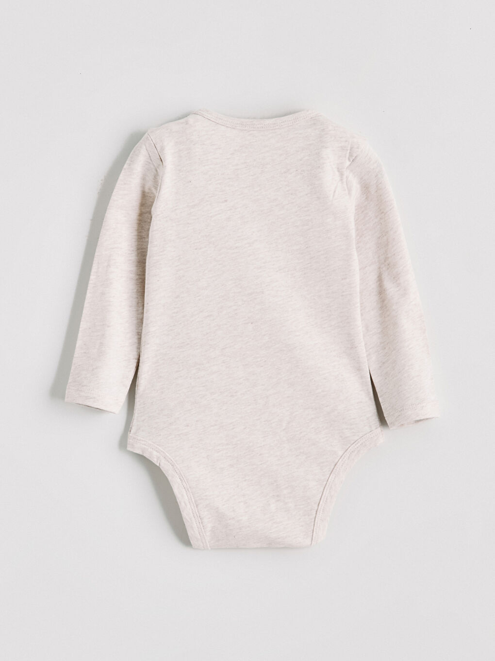 Bej Baskılı Erkek Bebek Çıtçıtlı Bodysuit 3'lü-5