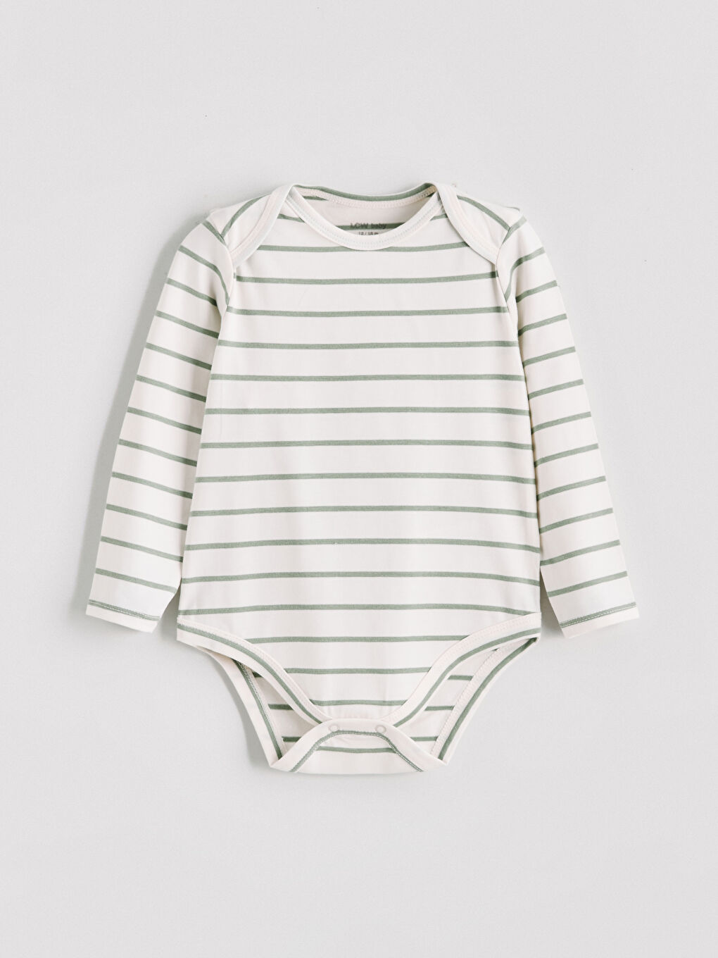 Bej Baskılı Erkek Bebek Çıtçıtlı Bodysuit 3'lü-6