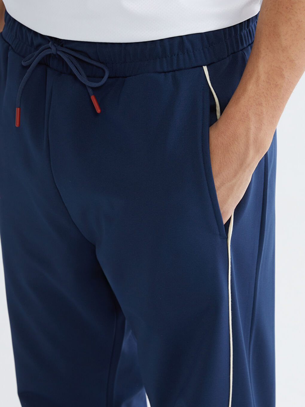 Lacivert Standart Kalıp Erkek Eşofman Altı-2