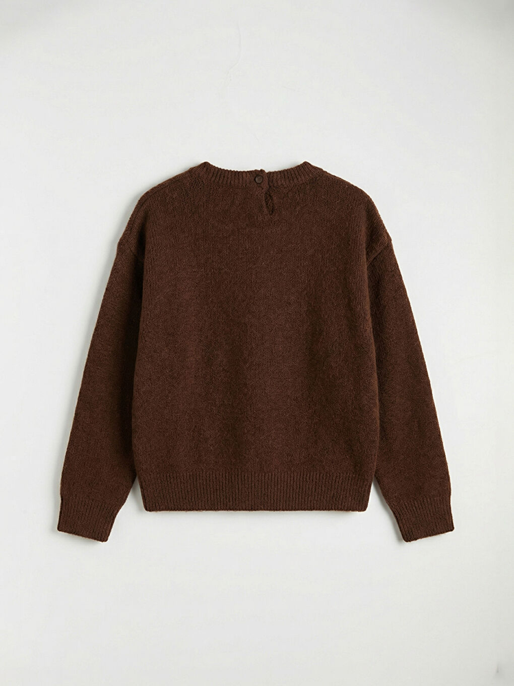 Kahverengi Geniş Paça Kız Çocuk Triko Takım-2