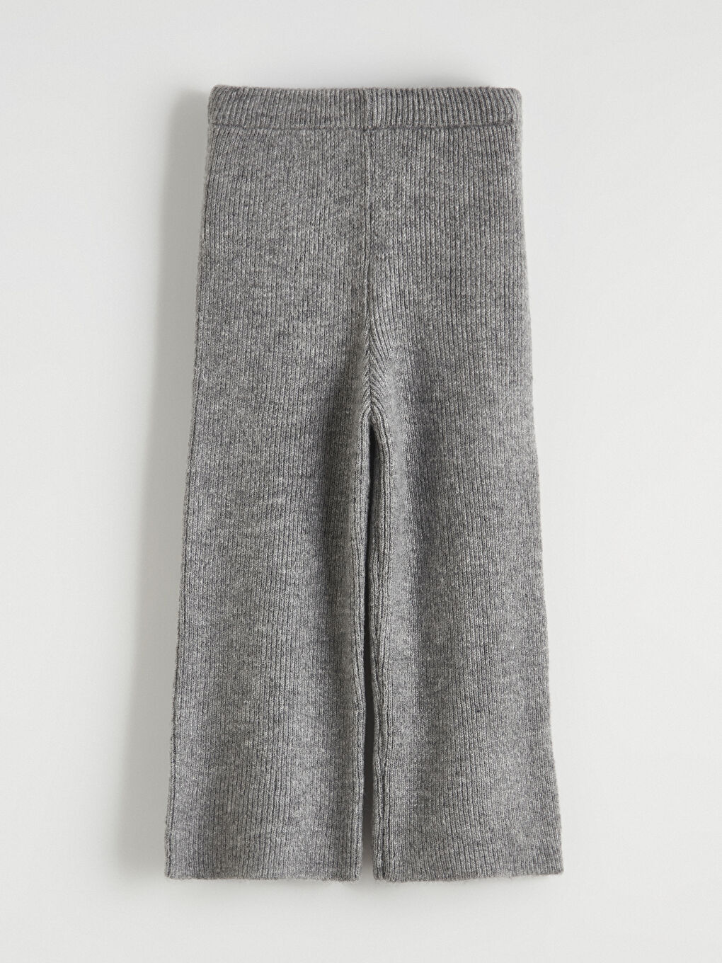 Gri Bisiklet Yaka Fiyonk Detaylı Kız Bebek Triko Takım-4