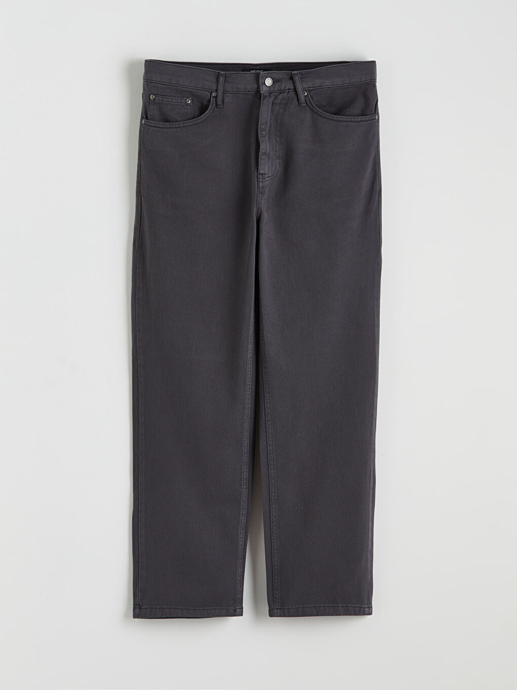 Antrasit Standart Kalıp Gabardin Erkek Pantolon-4