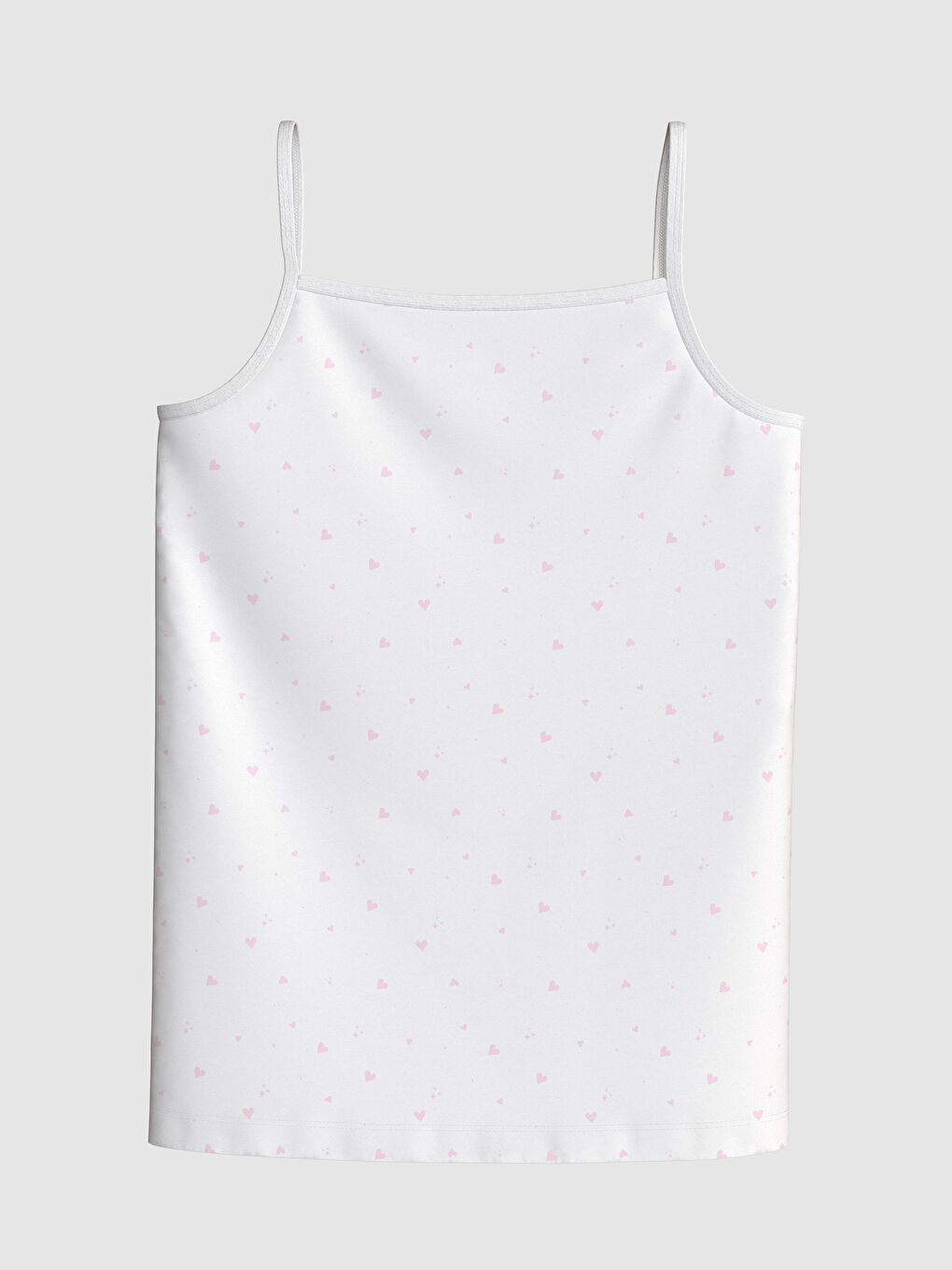 Ekru Baskılı Kız Çocuk Atlet 2'li-3