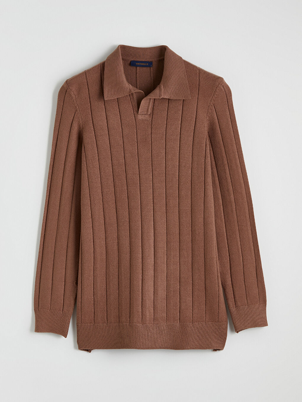 Men's Polo Neck Knit Sweater-3