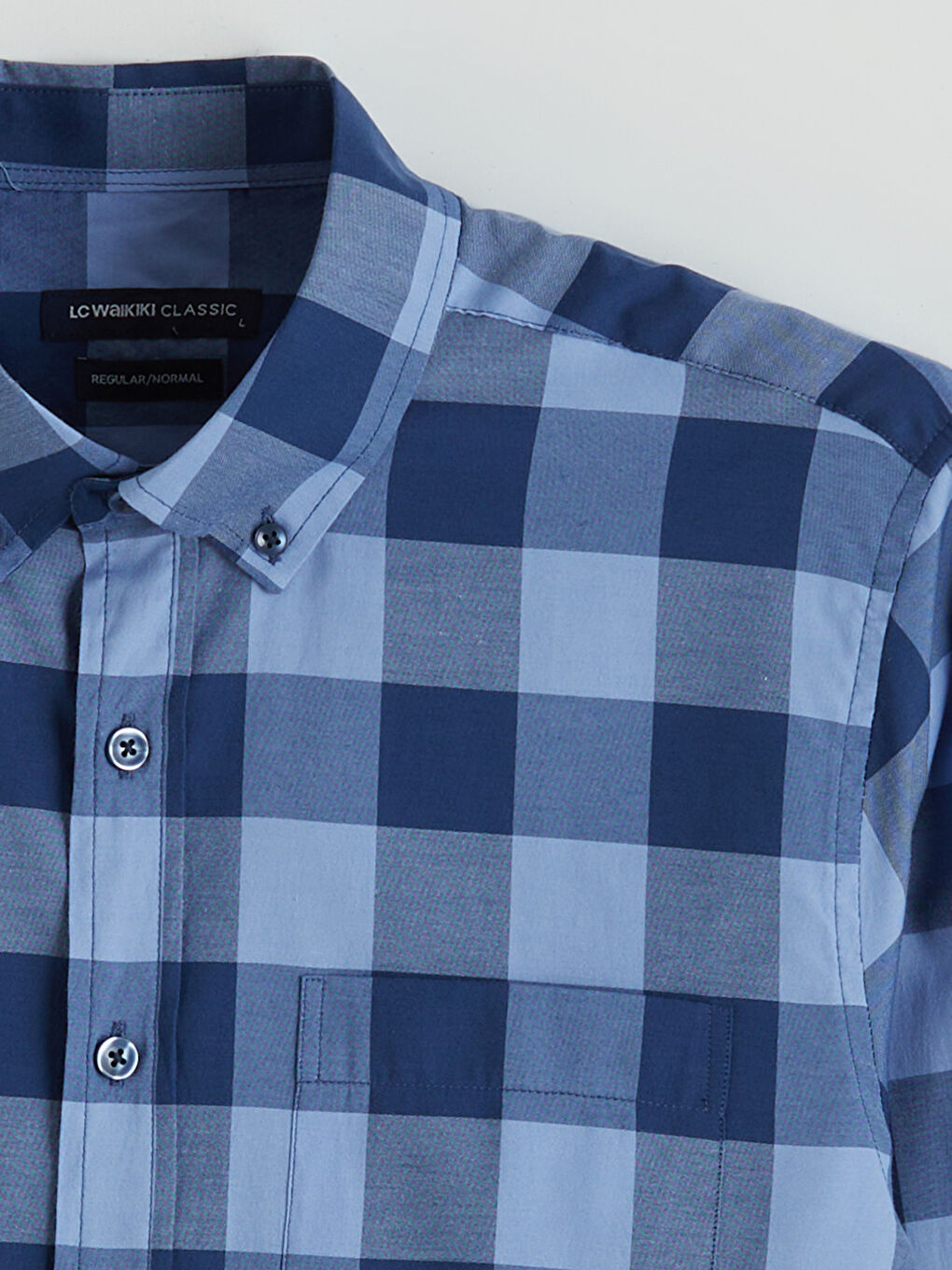 Mavi Regular Fit Ekose Poplin Erkek Gömlek-5