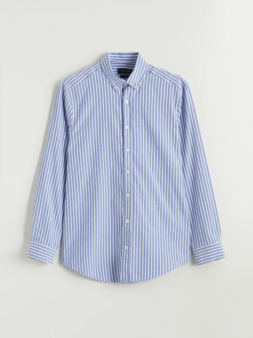 İndigo Regular Fit Uzun Kollu Çizgili Erkek Gömlek-4