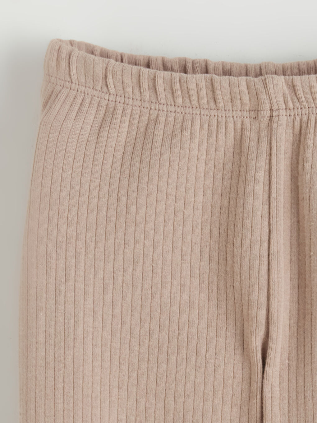 Kahverengi Slim Fit Kaşkorse Kız Bebek Jogger Eşofman Altı-1