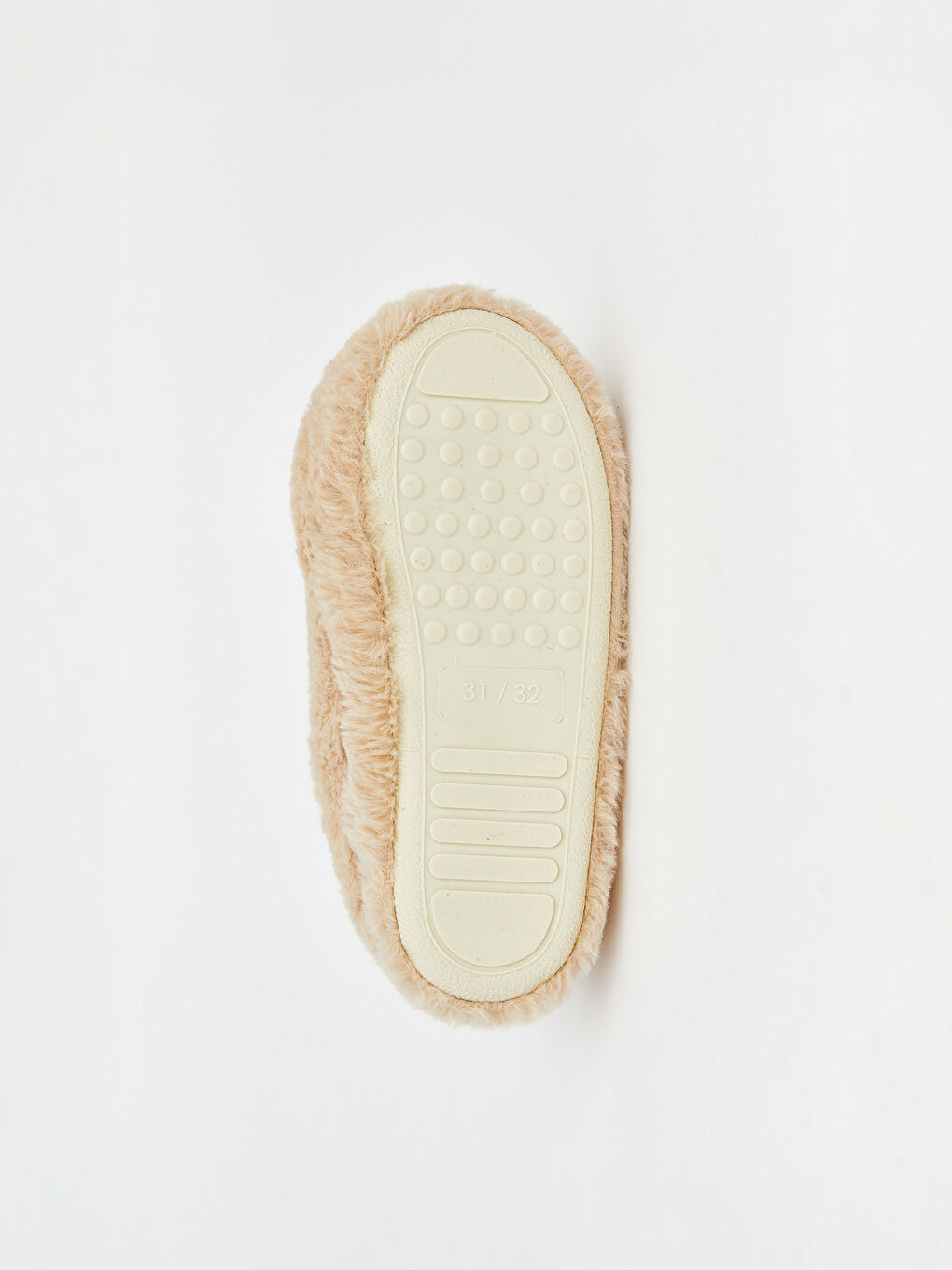 Kahverengi Ayı Teddy Nakışlı Pelüş Kız Çocuk Ev Terliği-3