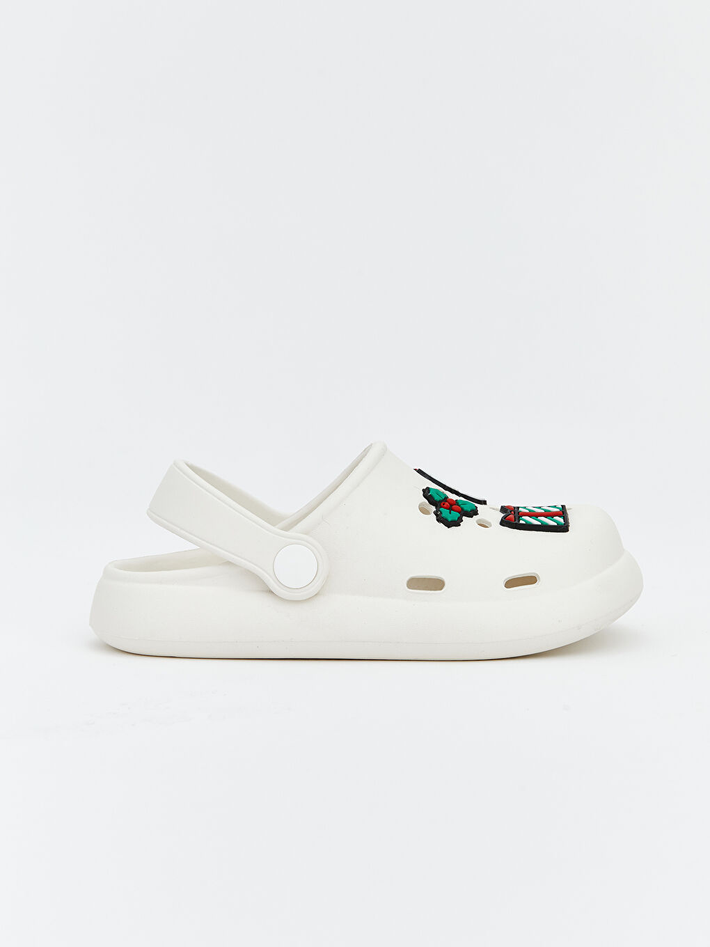 Ekru Hello Kitty Baskılı Kız Bebek Plaj Sandaleti-1