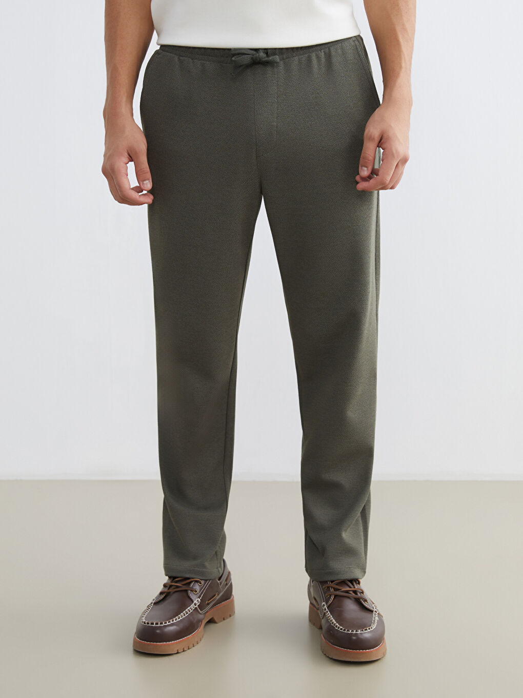 Haki Slim Fit Erkek Pantolon-1