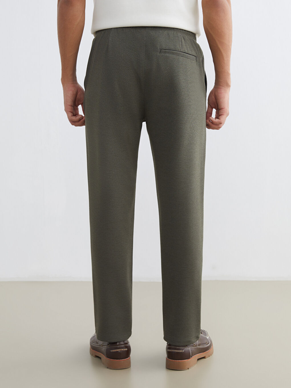 Haki Slim Fit Erkek Pantolon-3