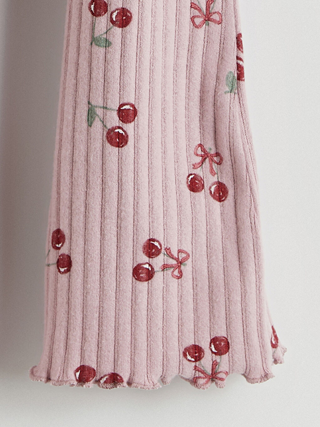 Lila Beli Lastikli Kız Bebek Tayt Pantolon-1