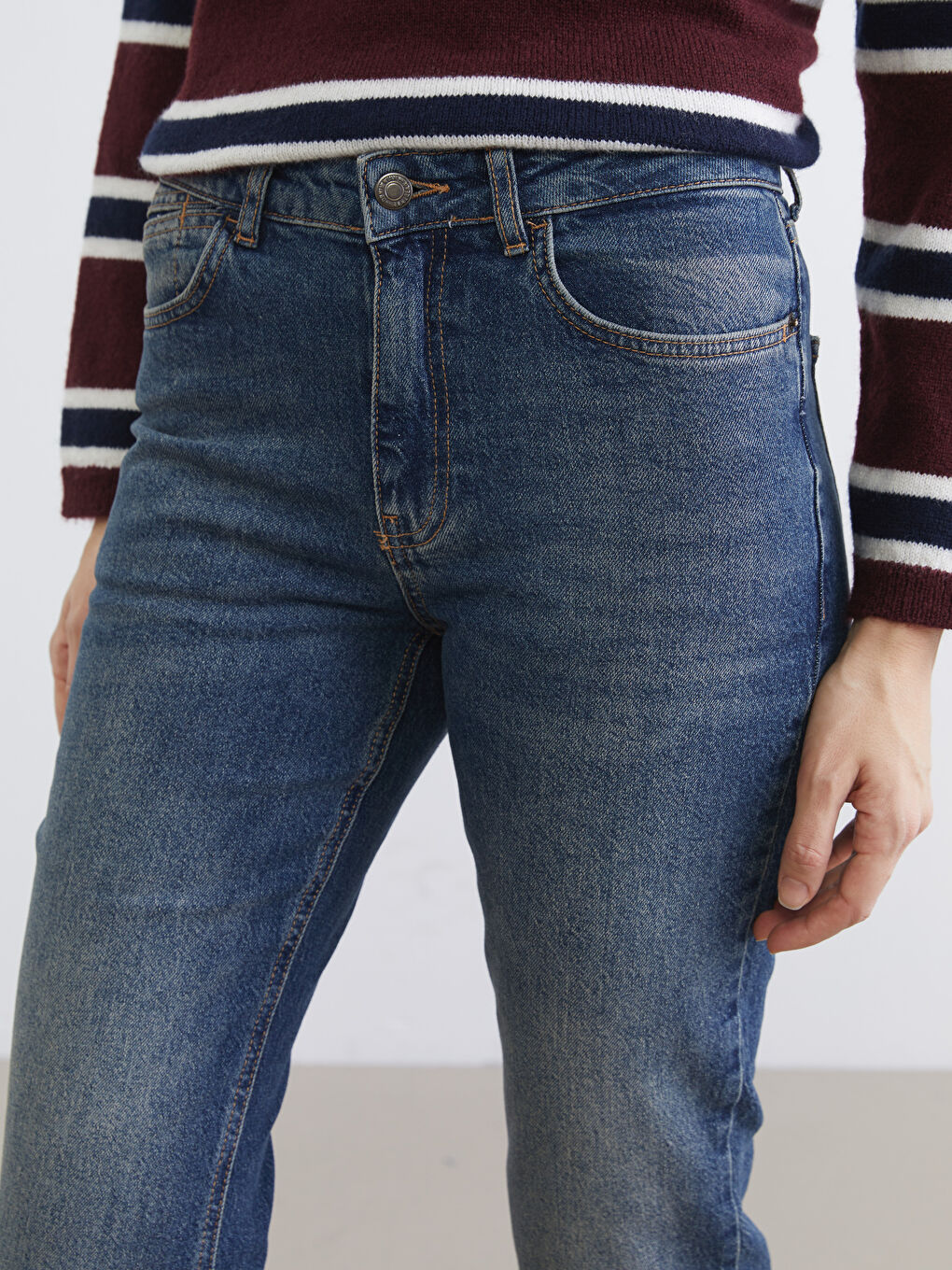 High-Waisted Flare Jeans-2