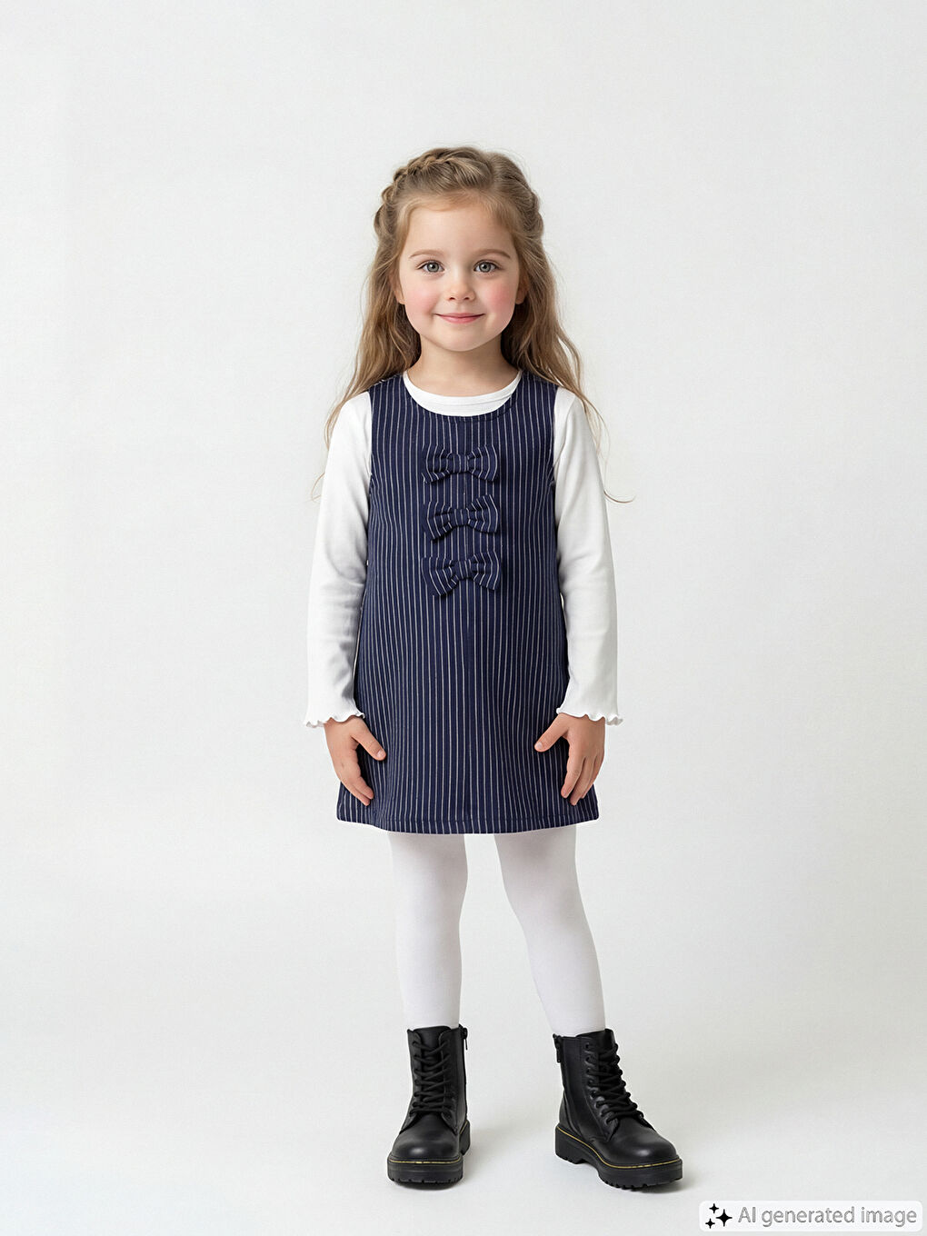 Девочки Синий Платье