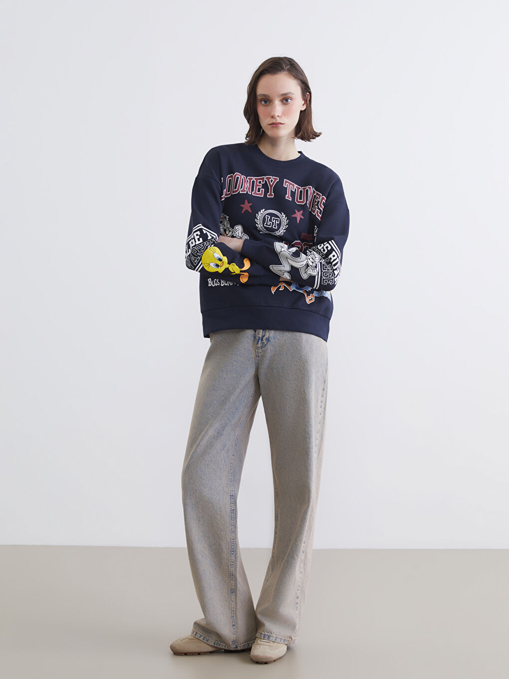 سویتشێرت شینی تۆخ ژن-1