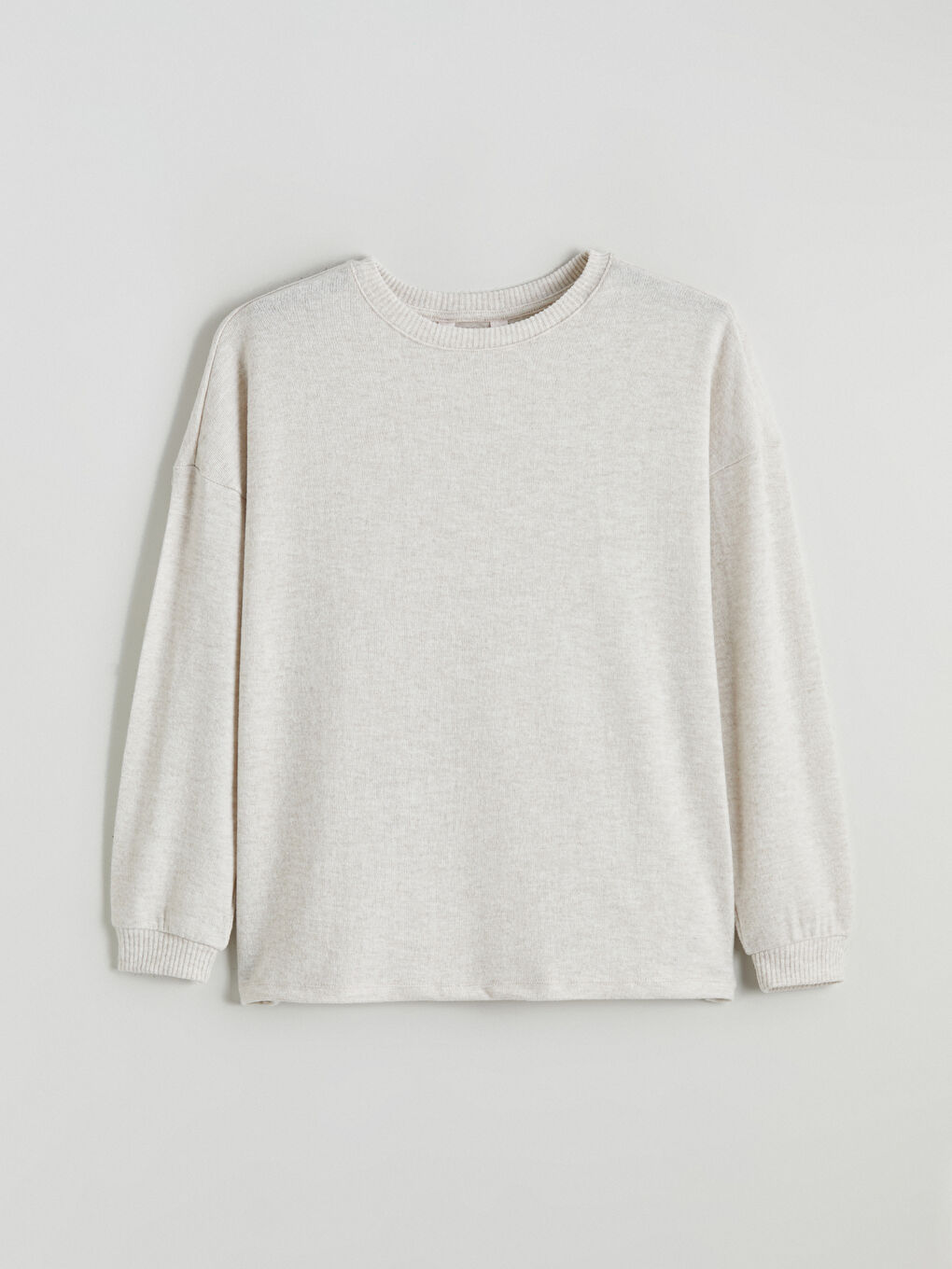 Ekru Bisiklet Yaka Kadın Pijama Takım-5