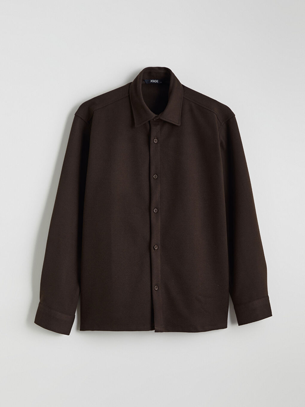 Kahverengi Regular Fit Uzun Kollu Erkek Gömlek-4