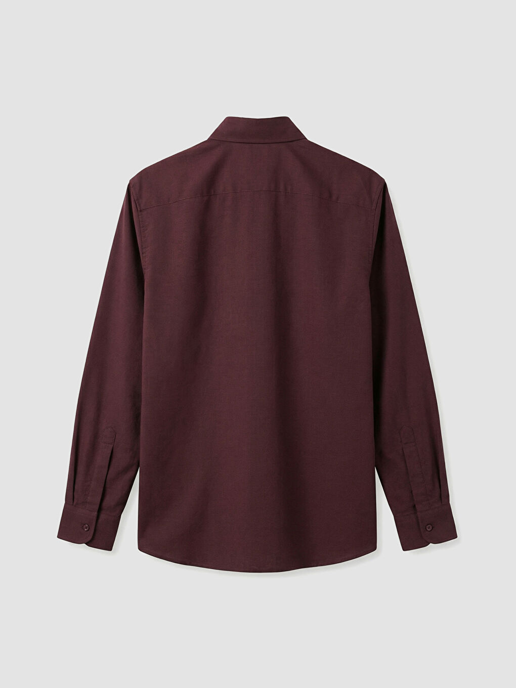 Bordo Regular Fit Gabardin Erkek Gömlek-1