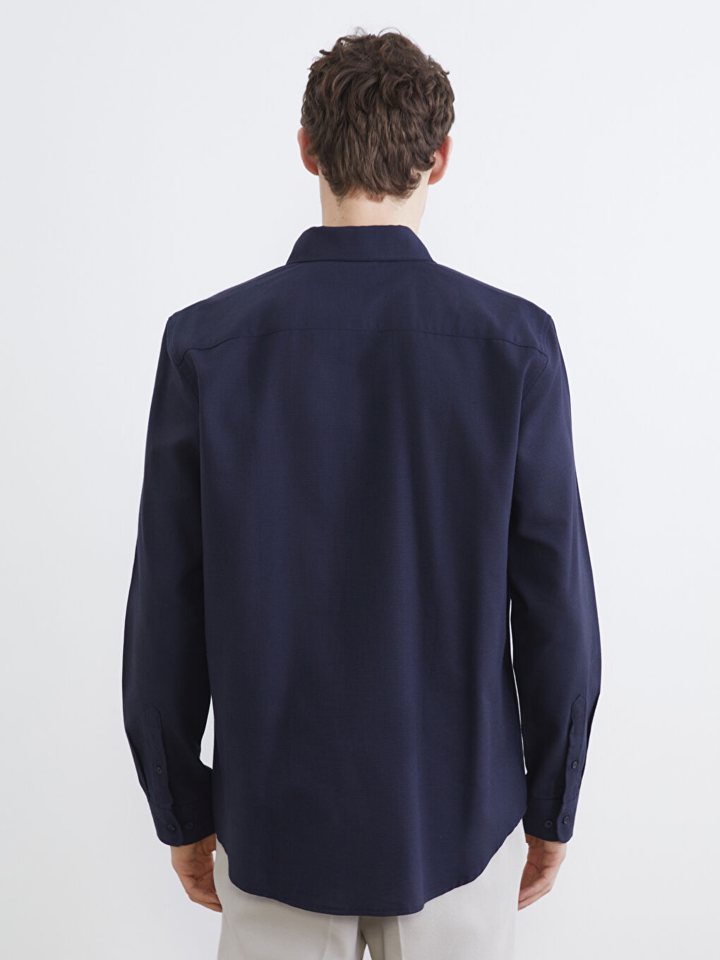 Men's Regular Fit Gabardine Shirt-3