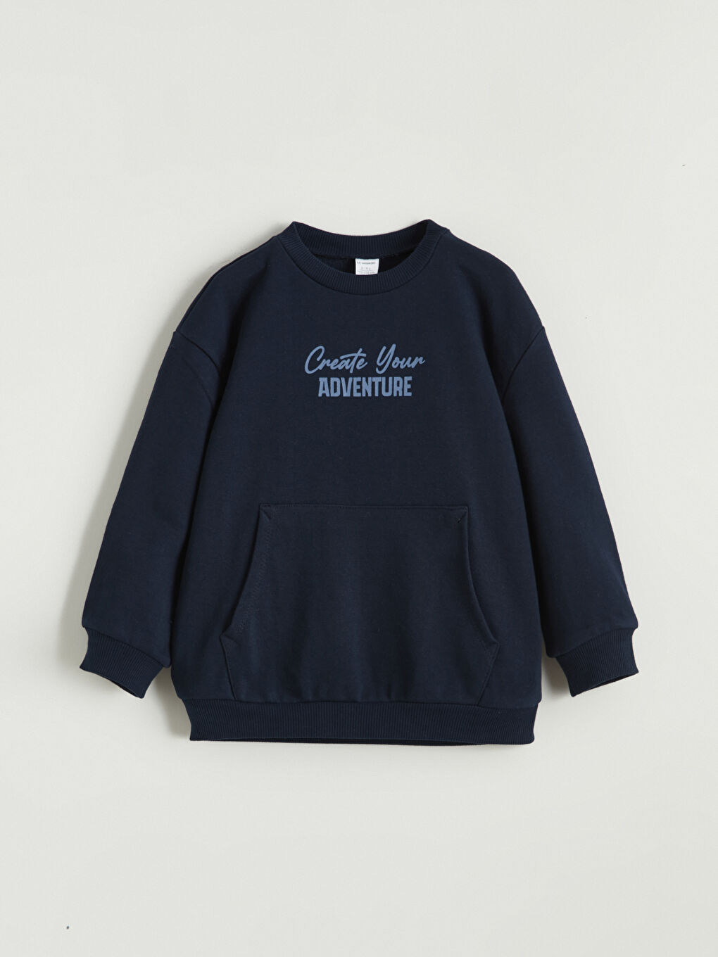 Lacivert Baskılı Erkek Çocuk Sweatshirt