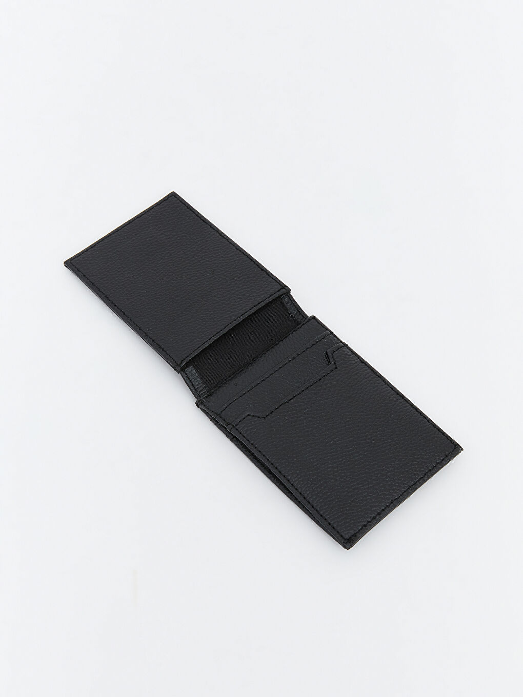 Siyah Deri Görünümlü Erkek Cüzdan-2
