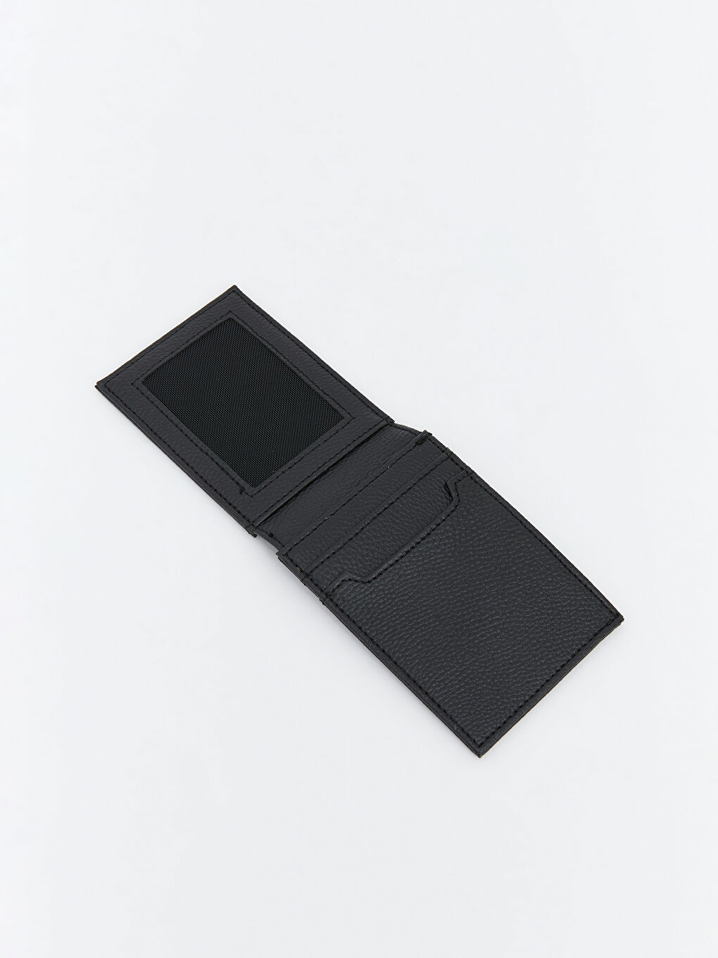 Siyah Deri Görünümlü Erkek Cüzdan-3