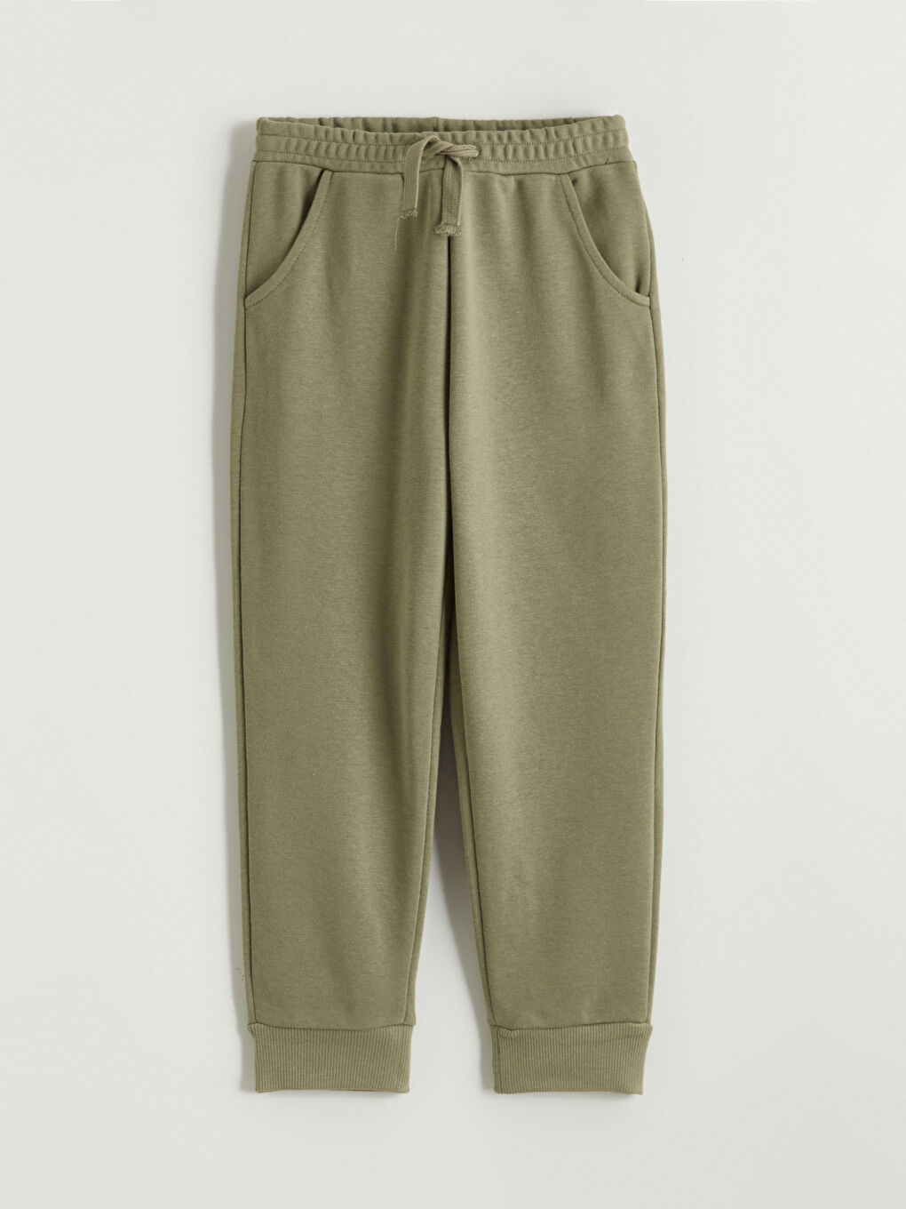 Haki Beli Lastikli Erkek Çocuk Jogger  Eşofman Altı