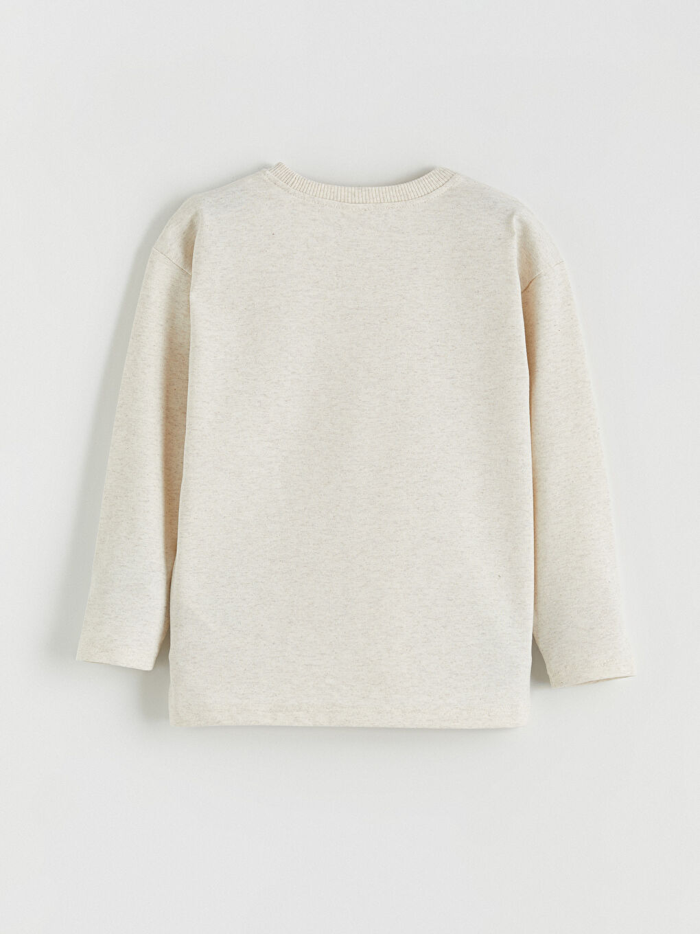 Beyaz Baskılı Uzun Kollu Erkek Çocuk Tişört 3'lü-3