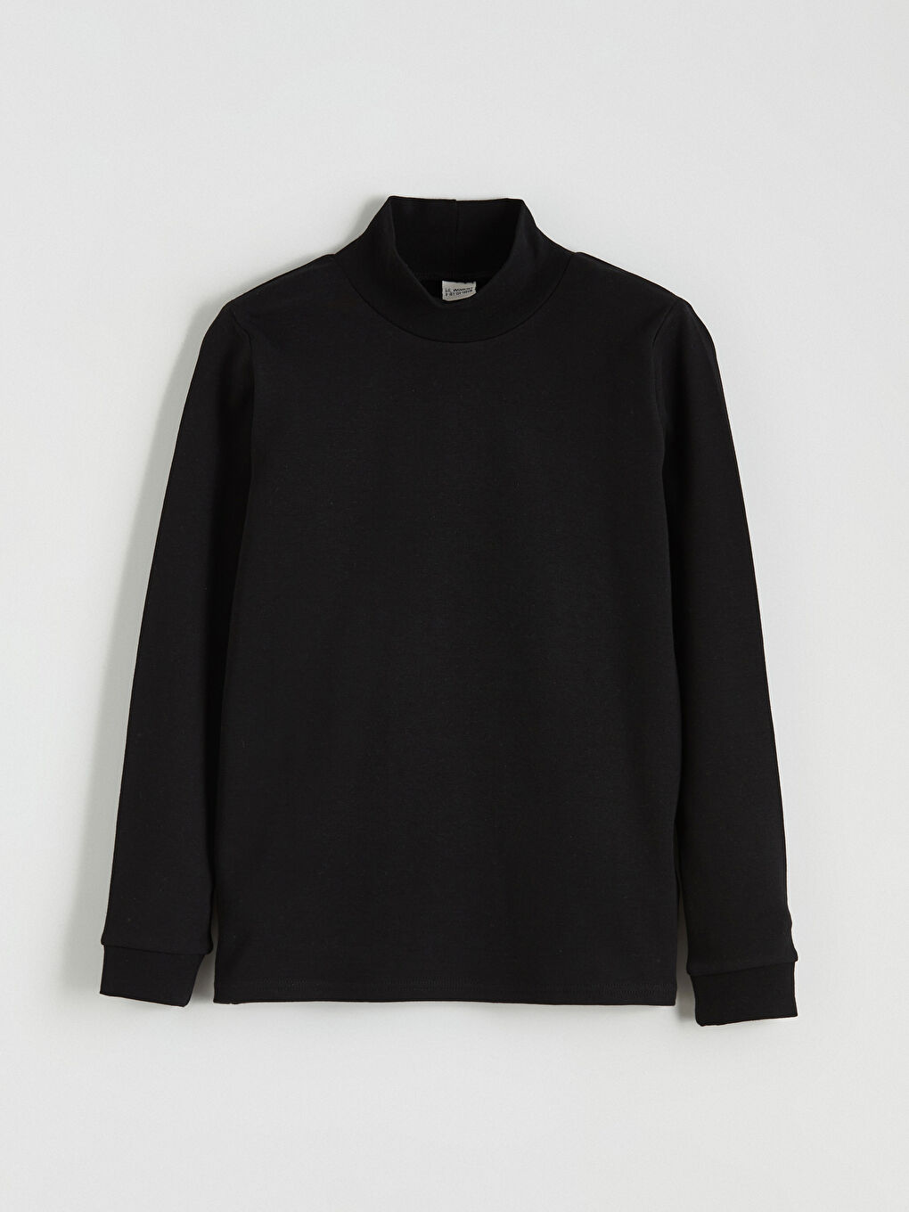 Half Turtleneck Basic Boys' T-Shirt-1