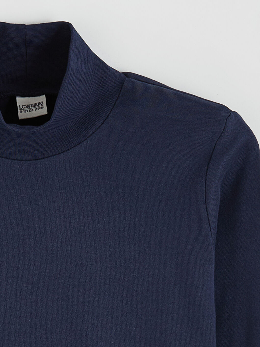 Half Turtleneck Basic Boys' T-Shirt-1
