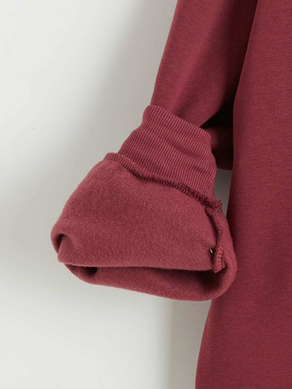 Bordo Hello Kitty Baskılı Kız Çocuk Kalın Sweatshirt-2