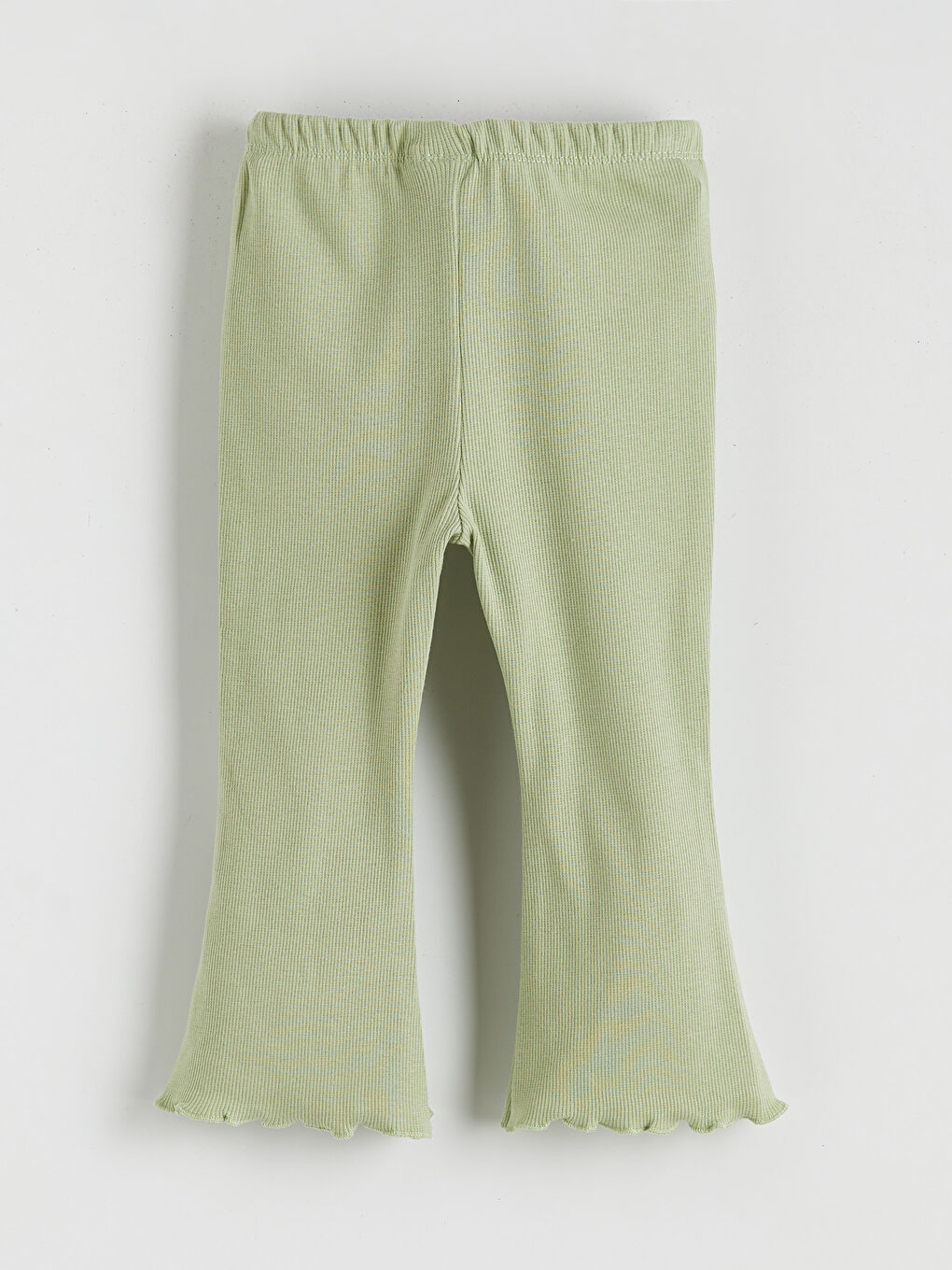 Yeşil Bisiklet Yaka Kız Çocuk Tişört ve Tayt-3